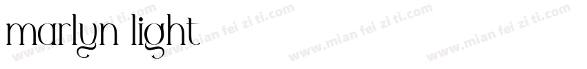 marlyn light字体转换